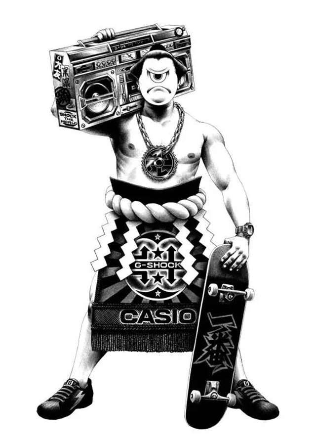 插画师 Shohei Otomo圆珠笔作画，画面精细血腥色情大胆