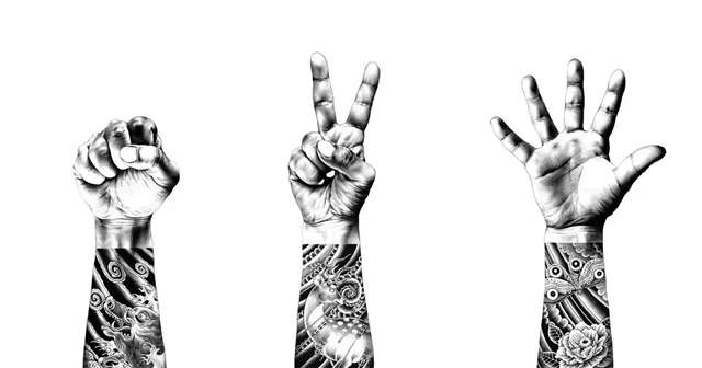 插画师 Shohei Otomo圆珠笔作画，画面精细血腥色情大胆