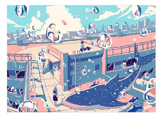 日本画师いちご飴的插画作品VOCALOID原创曲绘图