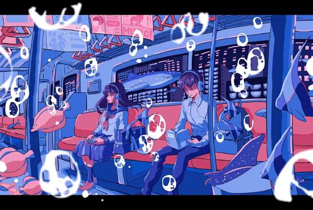 日本画师いちご飴的插画作品VOCALOID原创曲绘图