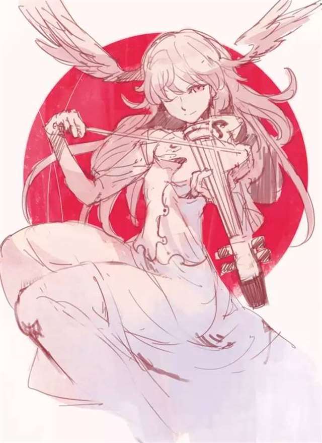 日本画师 LACK 作品欣赏，作品色彩浓郁，细节丰富，风格独特