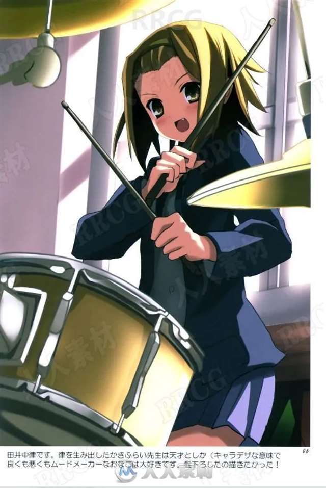 日本画师画师茨乃《K-ON!轻音少女》角色官方设定画集