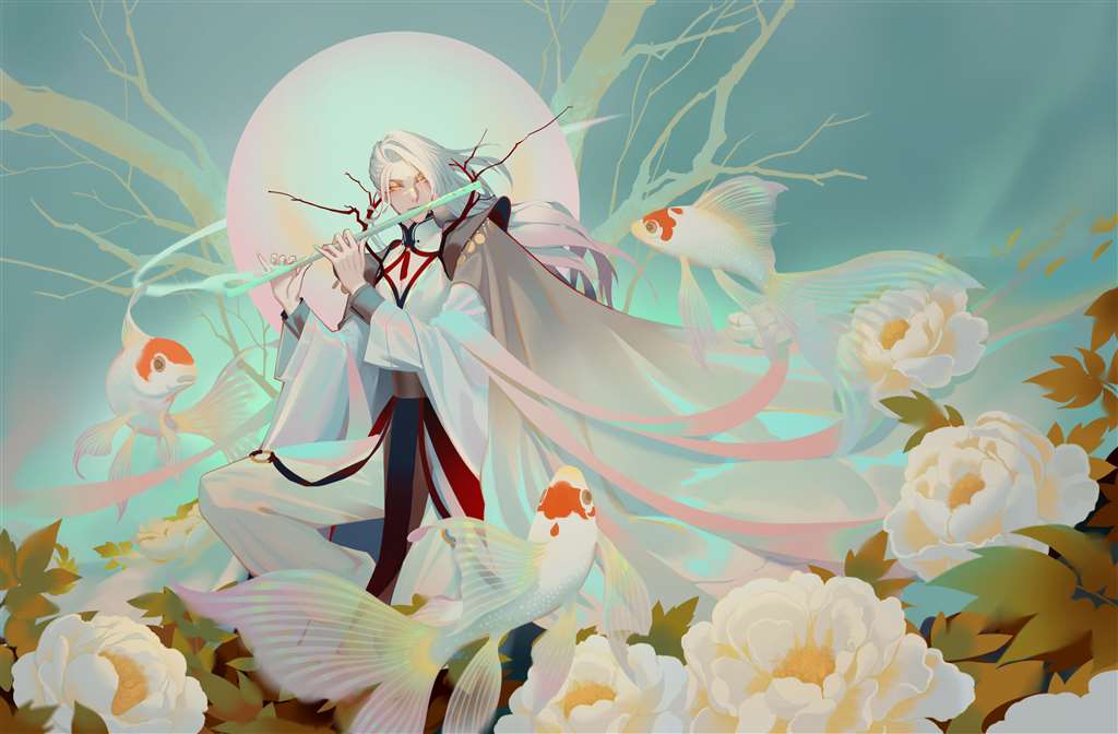 花拟人 牡丹花 绘师:ly(p id=7457536) 本作品id=73828671