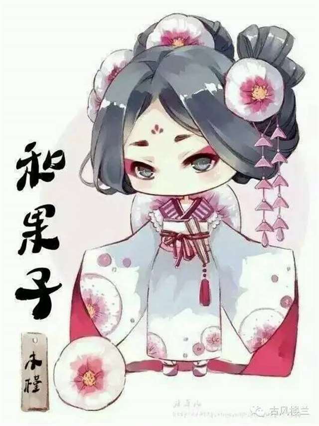 古风花拟人高清无水印图