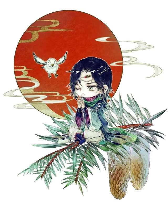 中国风植物拟人高清无水印图