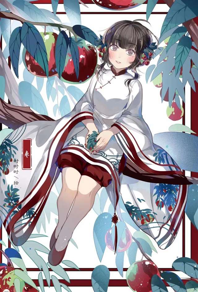 中国风植物拟人高清无水印图