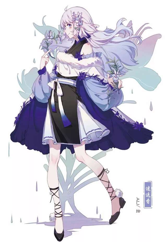 中国风植物拟人高清无水印图