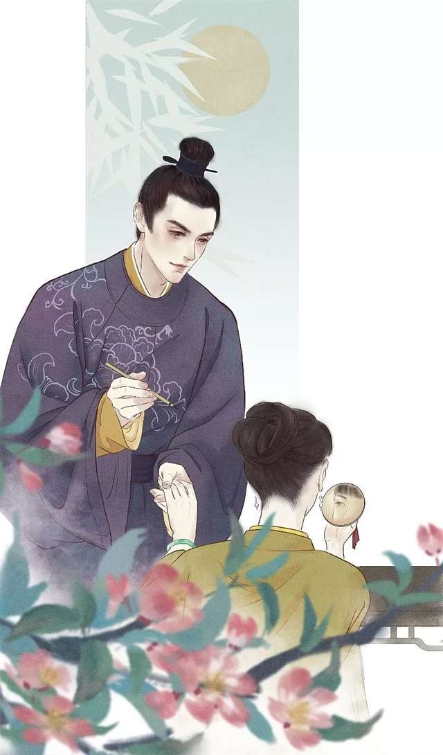 插画师南山归鱼古典画面欣赏