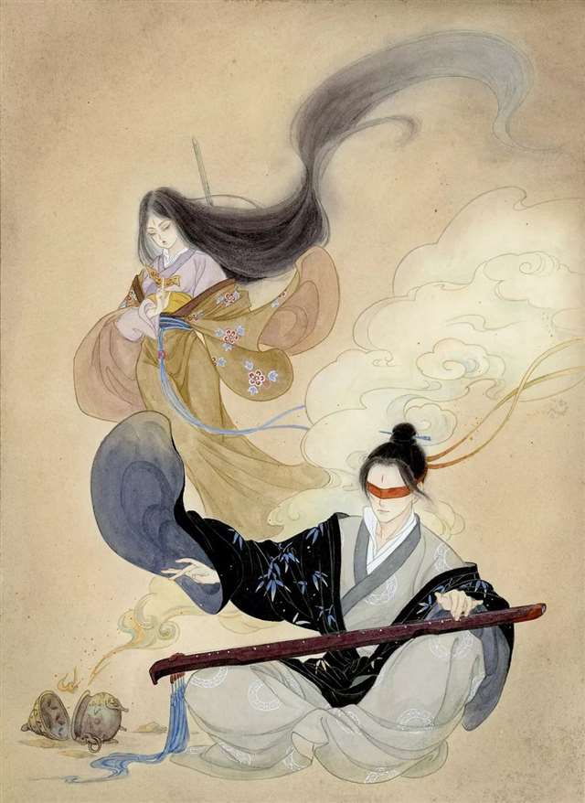 插画师南山归鱼古典画面欣赏