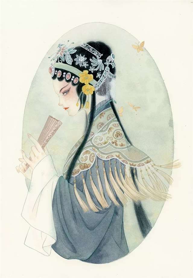 插画师南山归鱼古典画面欣赏