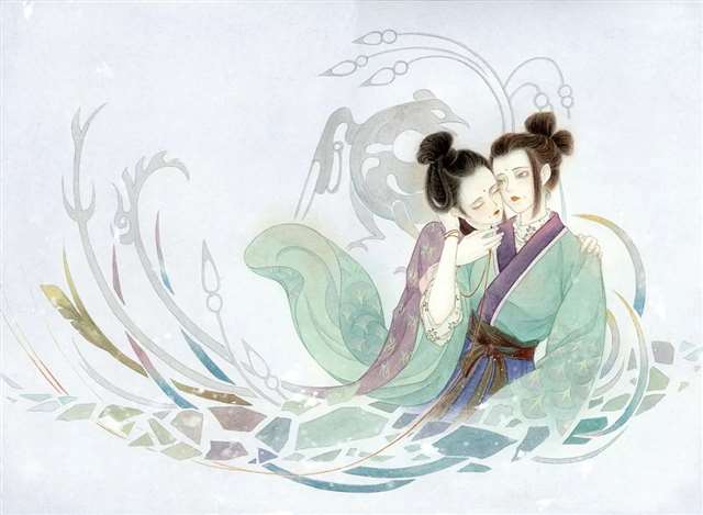 插画师南山归鱼古典画面欣赏