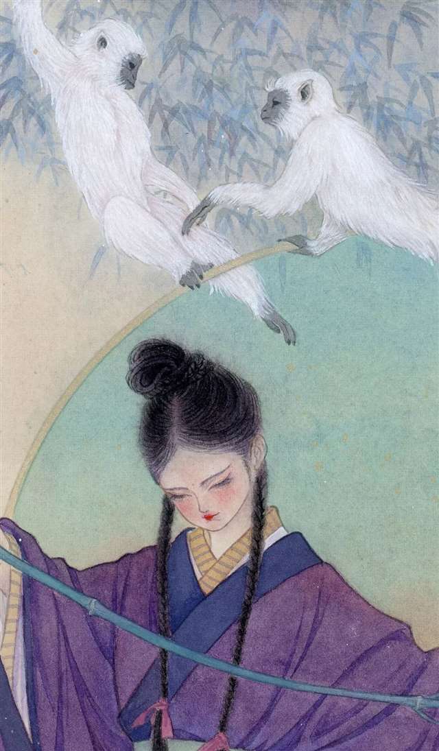 插画师南山归鱼古典画面欣赏