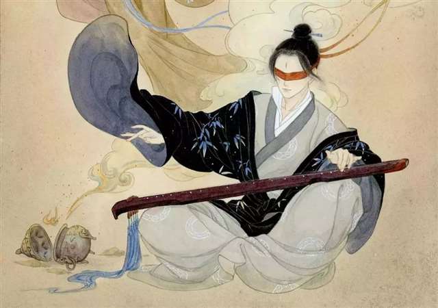 插画师南山归鱼古典画面欣赏