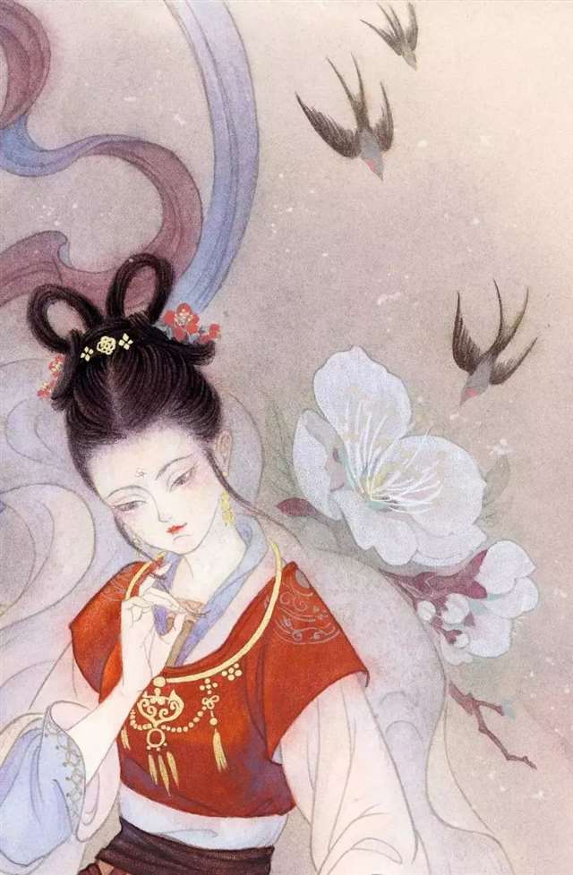 插画师南山归鱼古典画面欣赏