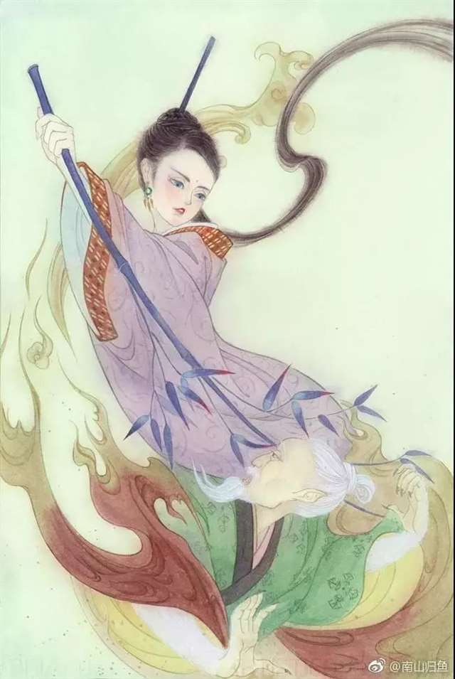 插画师南山归鱼古典画面欣赏