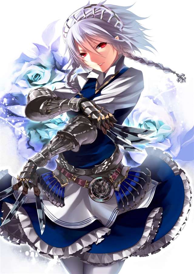 二次元福利壁纸东方系列之十六夜咲夜