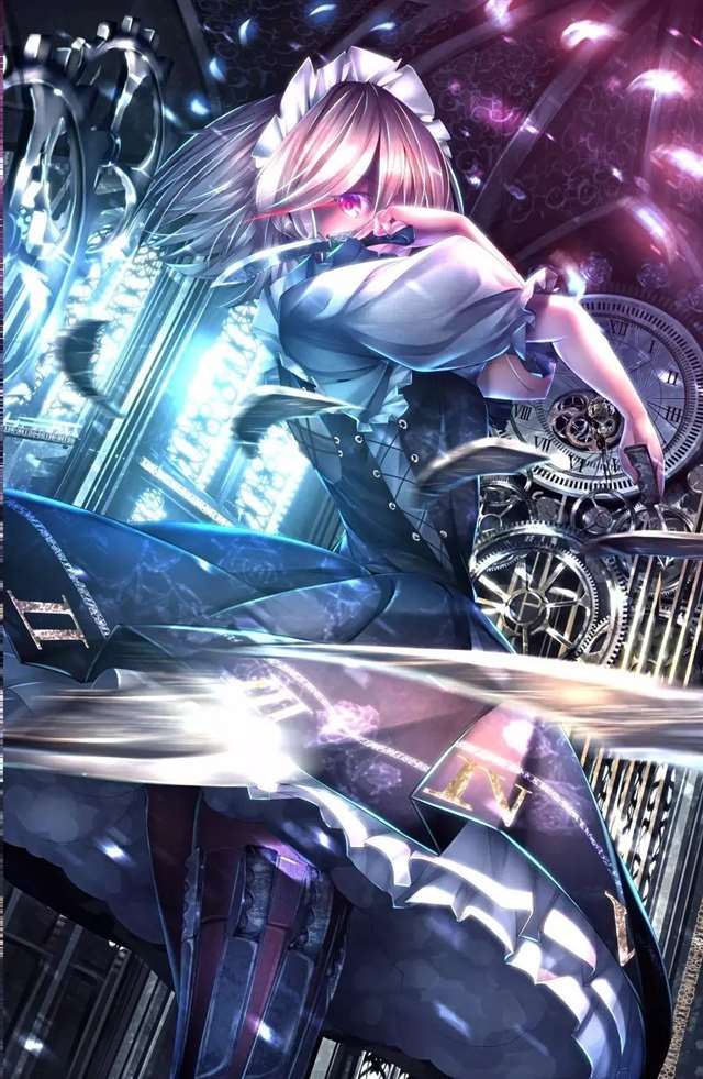 二次元福利壁纸东方系列之十六夜咲夜