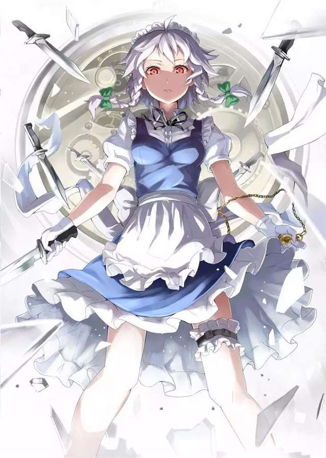 二次元福利壁纸东方系列之十六夜咲夜