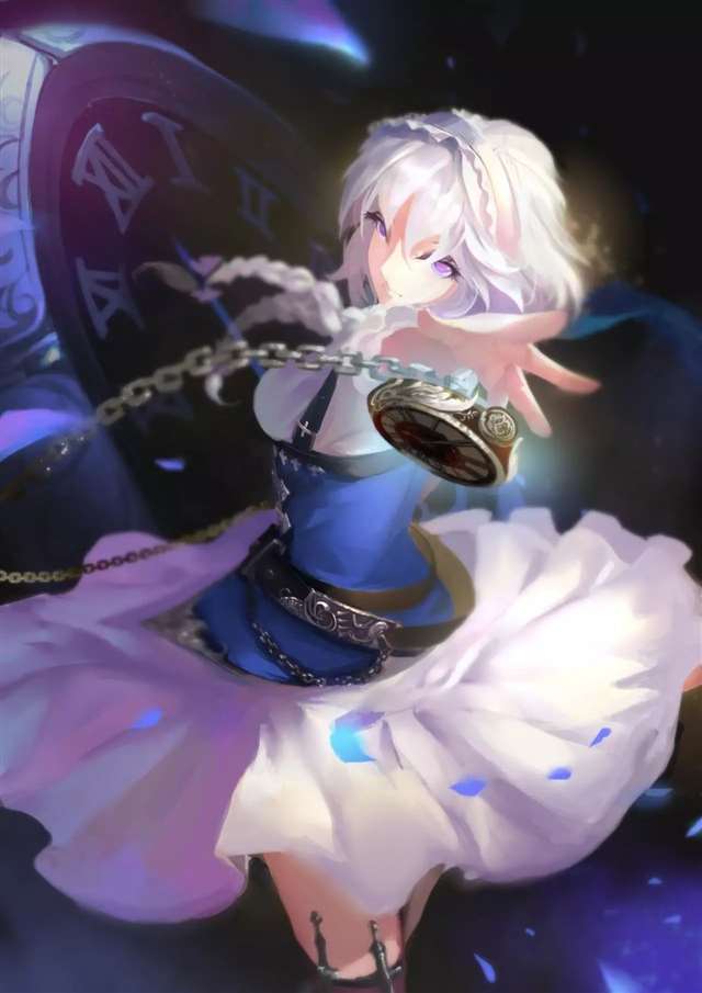 二次元福利壁纸东方系列之十六夜咲夜