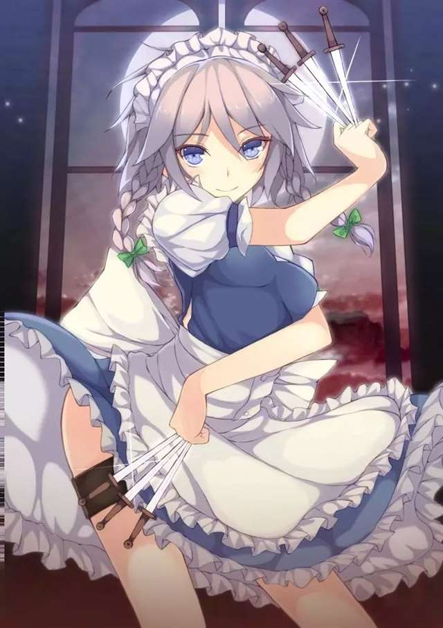 二次元福利壁纸东方系列之十六夜咲夜