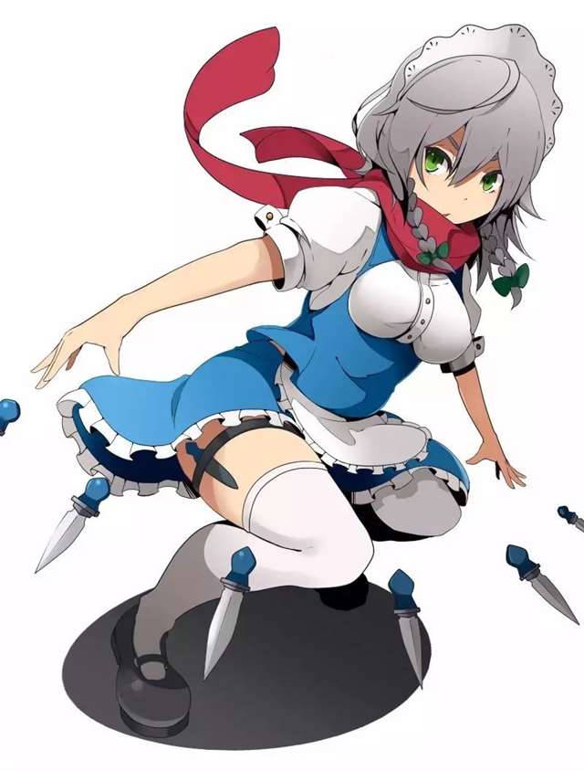 二次元福利壁纸东方系列之十六夜咲夜