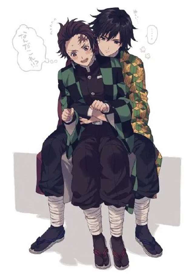 画师A绘制的鬼灭之刃义炭同人图