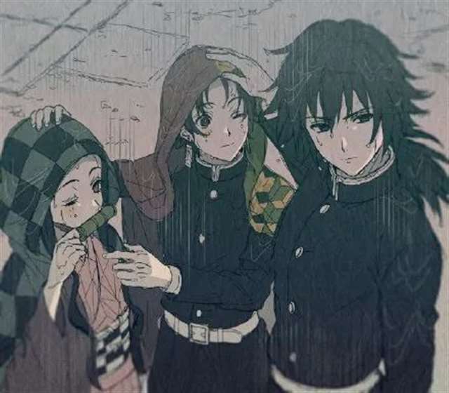 画师A绘制的鬼灭之刃义炭同人图