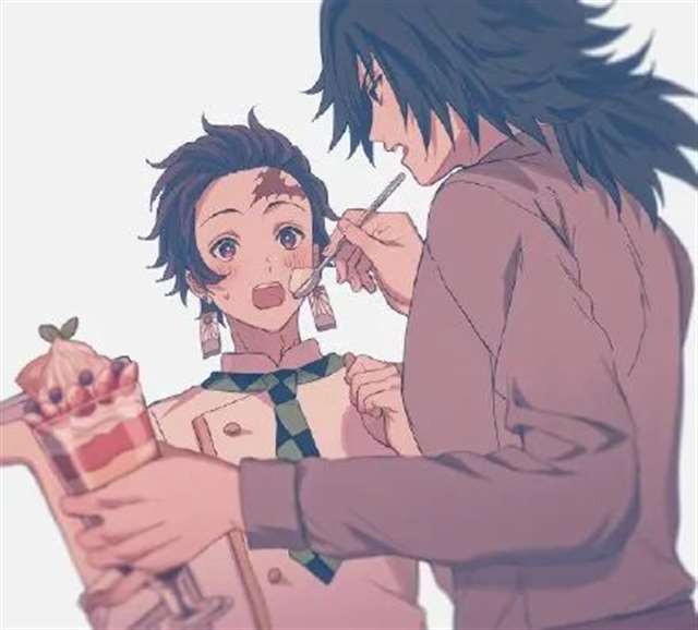 画师A绘制的鬼灭之刃义炭同人图