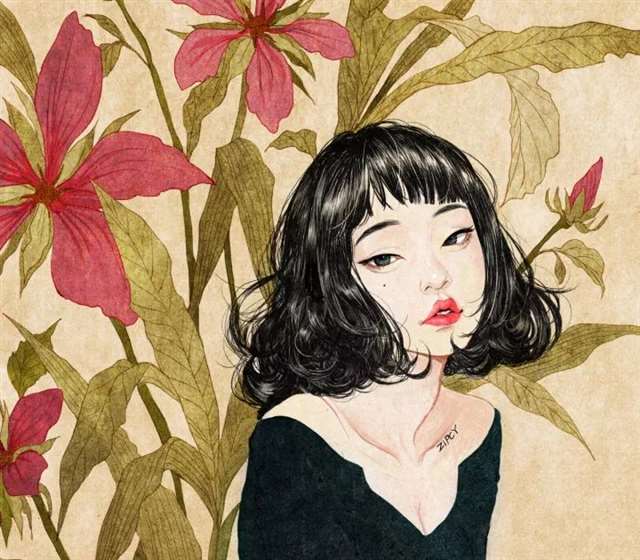 韩国插画师Zipcy中文名叫梁世恩手稿过程步骤