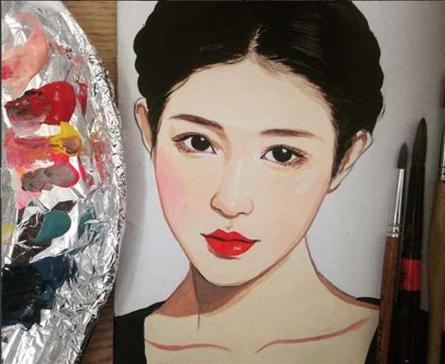 韩国插画师Zipcy中文名叫梁世恩手稿过程步骤