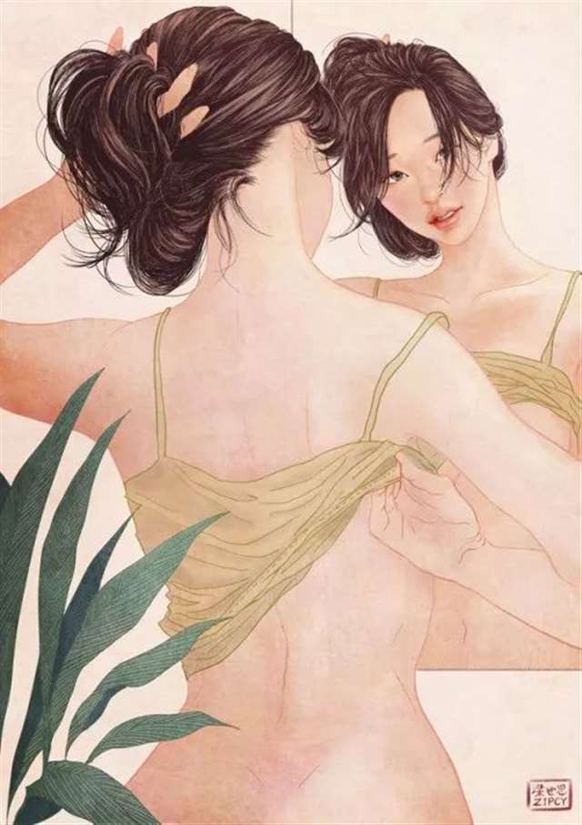 韩国插画师Zipcy中文名叫梁世恩手稿过程步骤