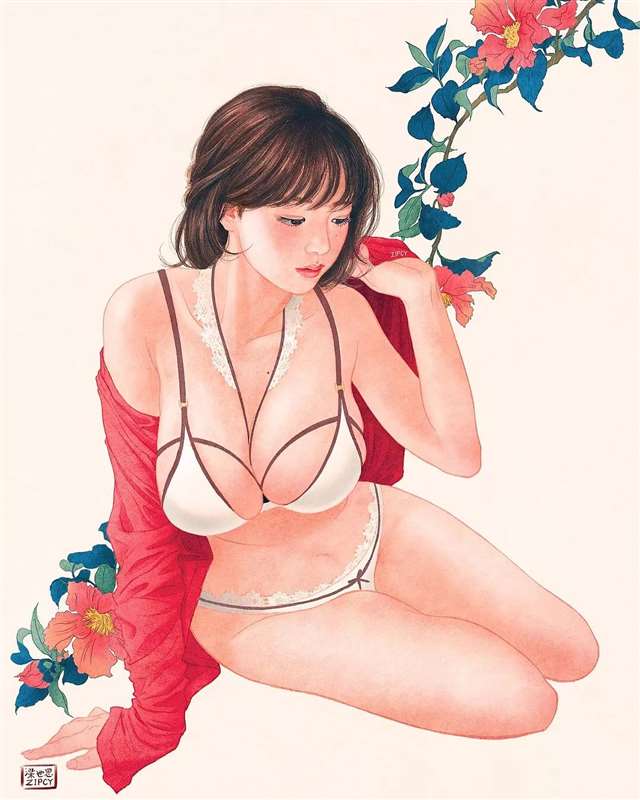 韩国插画师Zipcy中文名叫梁世恩手稿过程步骤