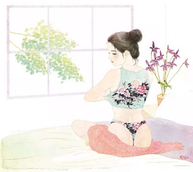 韩国插画师Zipcy中文名叫梁世恩手稿过程步骤