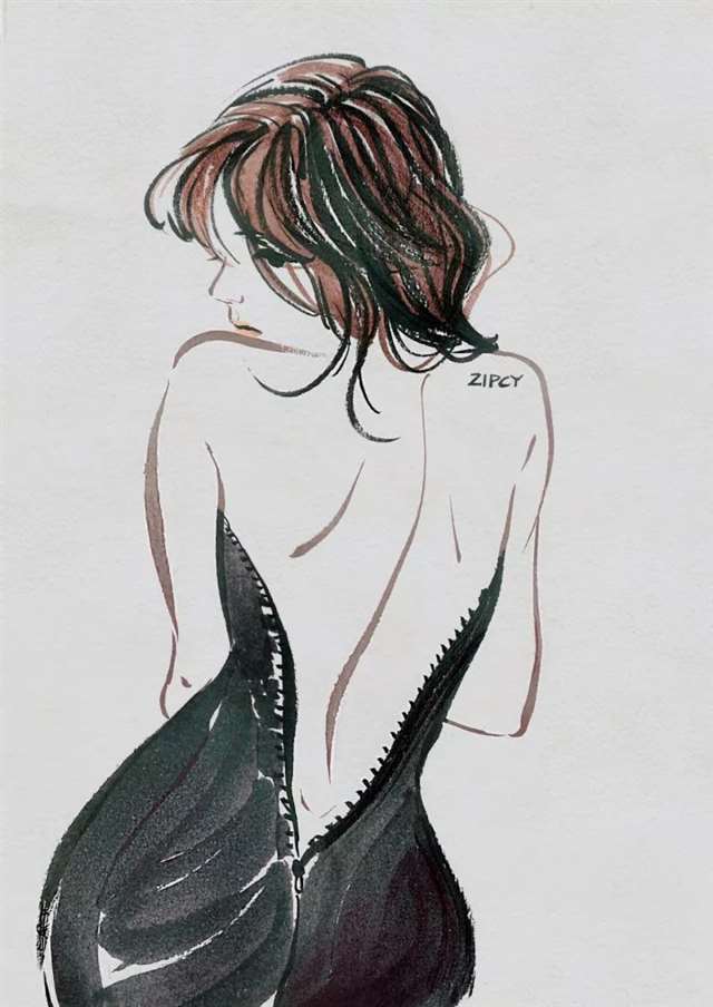 韩国插画师Zipcy中文名叫梁世恩手稿过程步骤