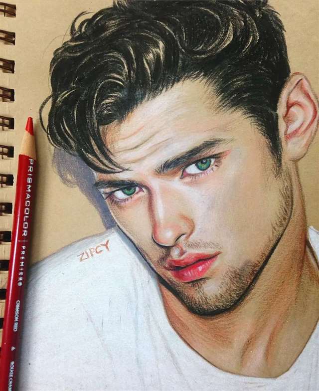 韩国插画师Zipcy中文名叫梁世恩手稿过程步骤