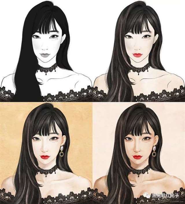 韩国美女插画师Zipcy（梁世恩）的插画