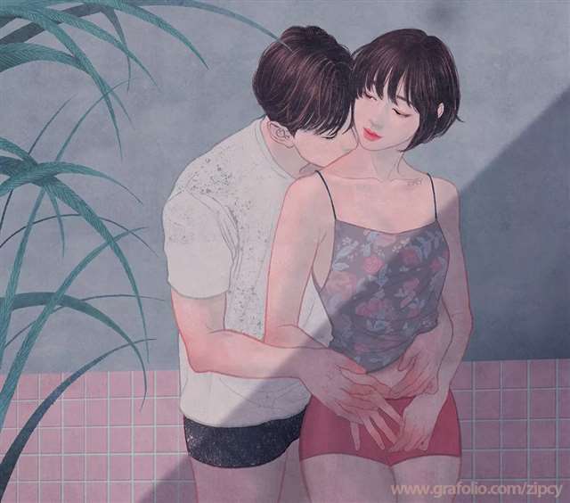 韩国插画师Zipcy（梁世恩）作品唯美浪漫又可爱性感