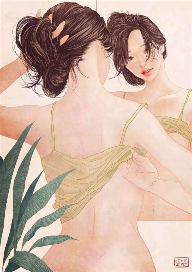 韩国插画师Zipcy（梁世恩）作品唯美浪漫又可爱性感