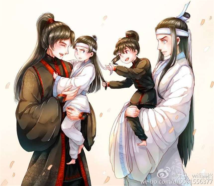 魔道祖师同人手绘,蓝忘机,魏无羡,夷陵老祖,含光君,江澄,温宁,蓝曦臣