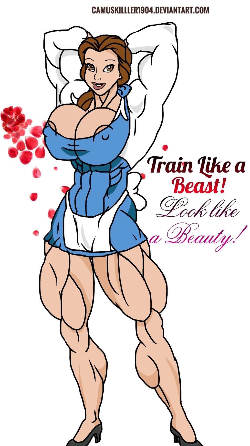 迪士尼公主肌肉变大性转图片