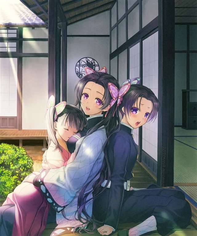 分享十至二十张鬼灭之刃|蝴蝶忍,祢豆子,栗花落香奈乎壁纸唯美图片