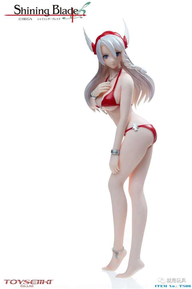 包胶美少女《光明之刃》中“红之战巫女”罗莎琳德.菲蕾雅的泳装造型