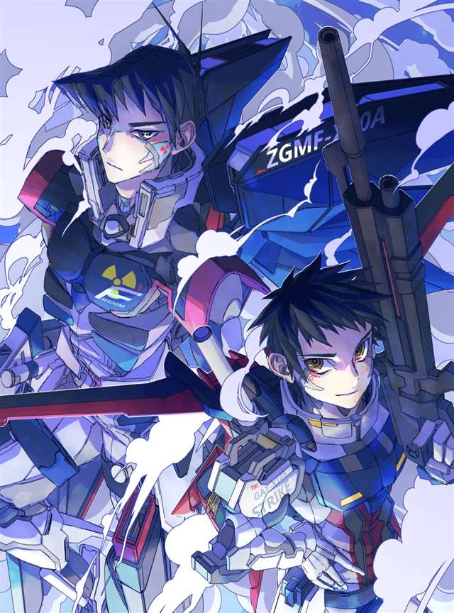 来自日推画师：八八二三的“机男”画作