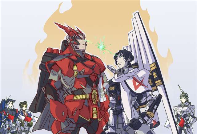 来自日推画师：八八二三的“机男”画作