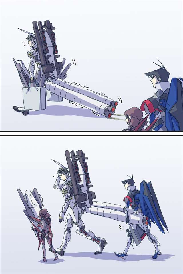 来自日推画师：八八二三的“机男”画作