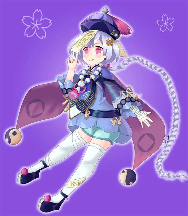 《原神》七七高清插画壁纸