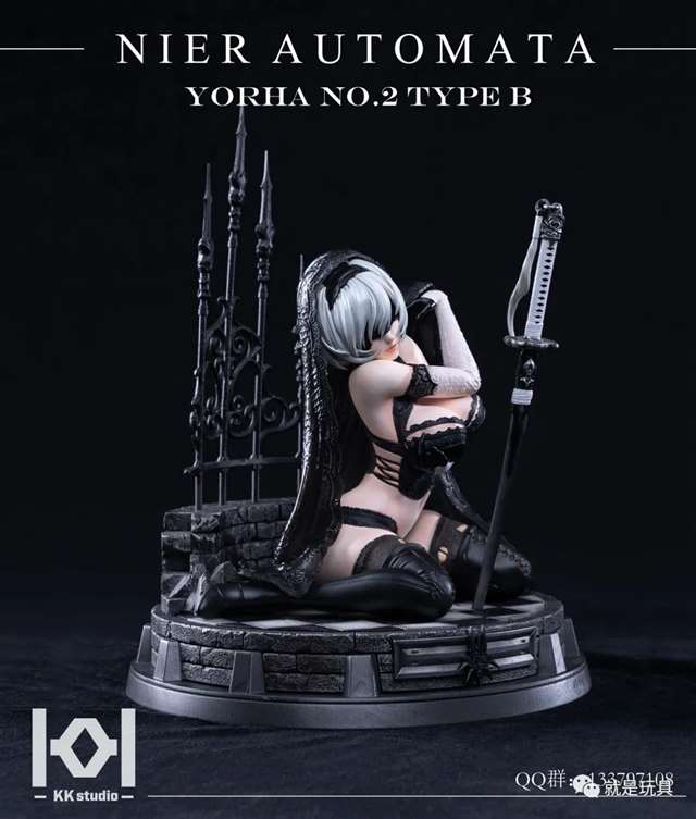 一款色气满满的2B小姐姐雕像