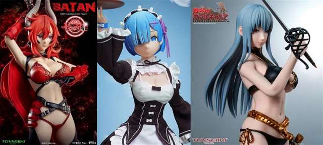 一款《战场的女武神》中超高人气角色塞露贝利亚·布蕾斯的包胶人偶