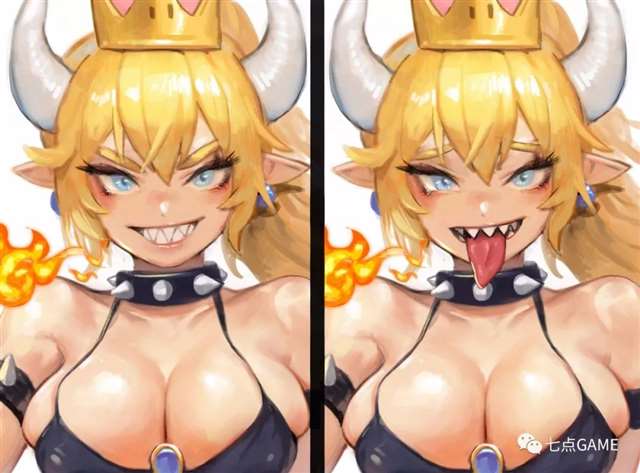 同人创作娘化皇冠和库巴公主的梗