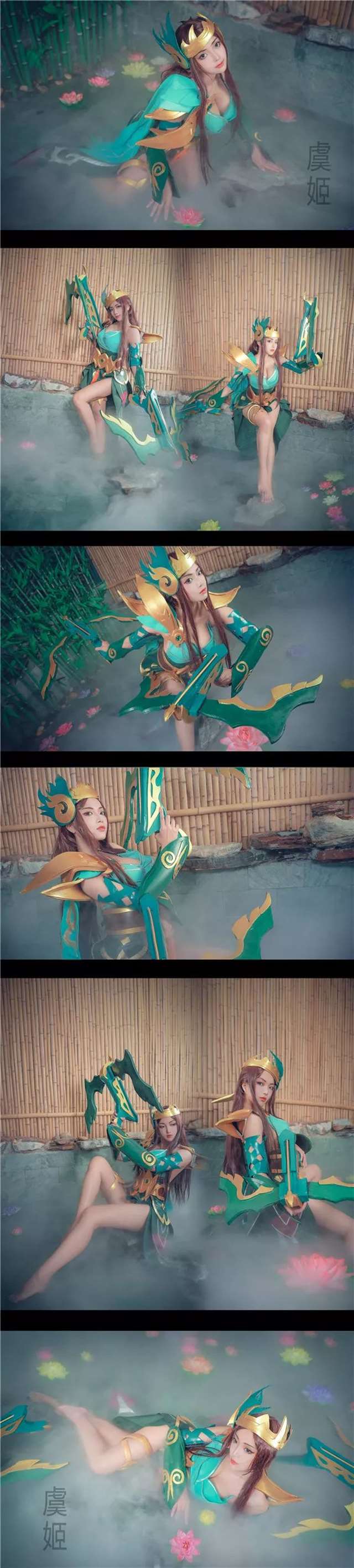 王者荣耀cos 本期小仙女姐姐：枣糕 清秀的森之风灵虞姬